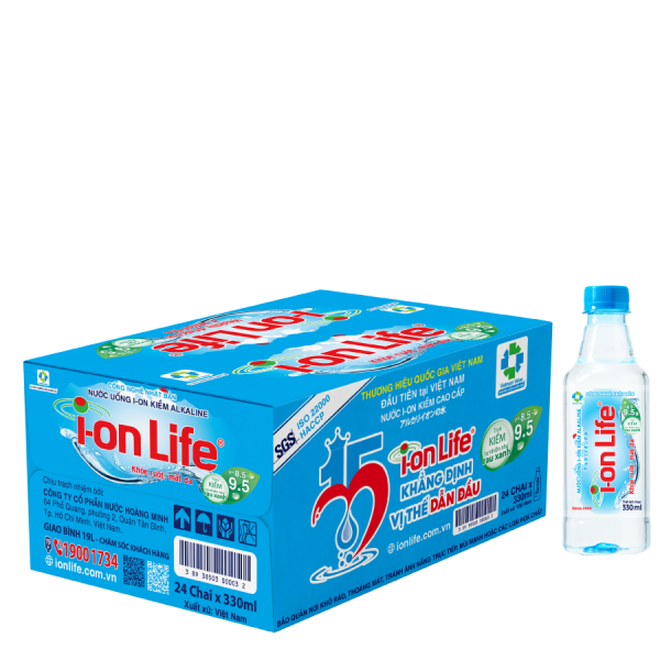 Thùng nước khoáng i-on Life 330ml